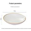 10-Pack Gold Rim Ceramic Sauce Dishes