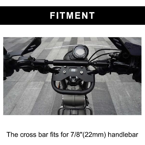 Motorcycle Balance Handlebar Cross Bar Universal 22mm 7/8'' Aluminum Handle Bracket Length Adjustable for Hunter Cub Trail 125/CT125