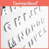 Door Number Plate 5cm Electroplated Abs Resin Silver Gold Bronze Black