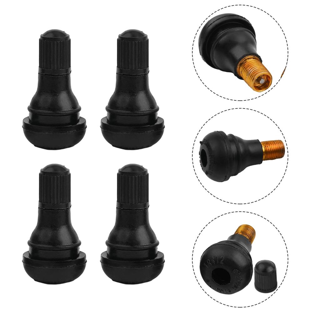 Wiith Valve Core TR412 Rubber Nozzle Rubber Valve Car Vacuum Tire Tubeless