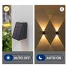 Upgrade LED Outdoor Wall Solar Lights Waterproof Garden Wall Decoration Lighting For Villa Patio Stair Corridor