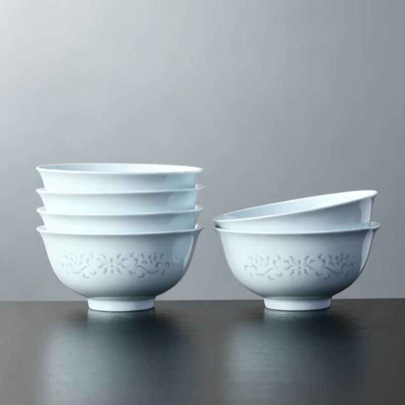 Jingdezhen Celadon Underglaze Noodle Bowl Set