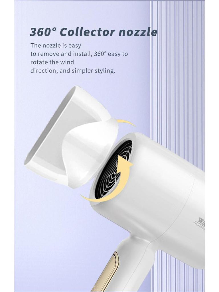 High-Power Negative Ion Hair Dryer for Household & Professional Use