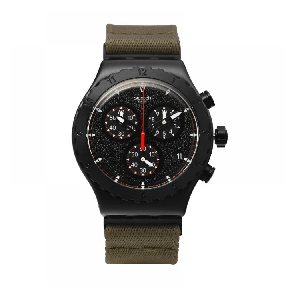 Swatch Yvb416 Kraft der Natur am Lagerfeuer Herren Nato Uhr