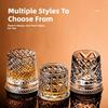 Premium Clear Whiskeys Glass with Rotating Base for Stress Reduction Crystal Cocktail WIne Glass Elegant Glassware Gift