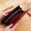 Vintage PU Leather Women Long Wallets Large Capacity Money Bag New Design Mobile Phone Bag 2 Fold Multi Card Holder Banknote Coin Purse