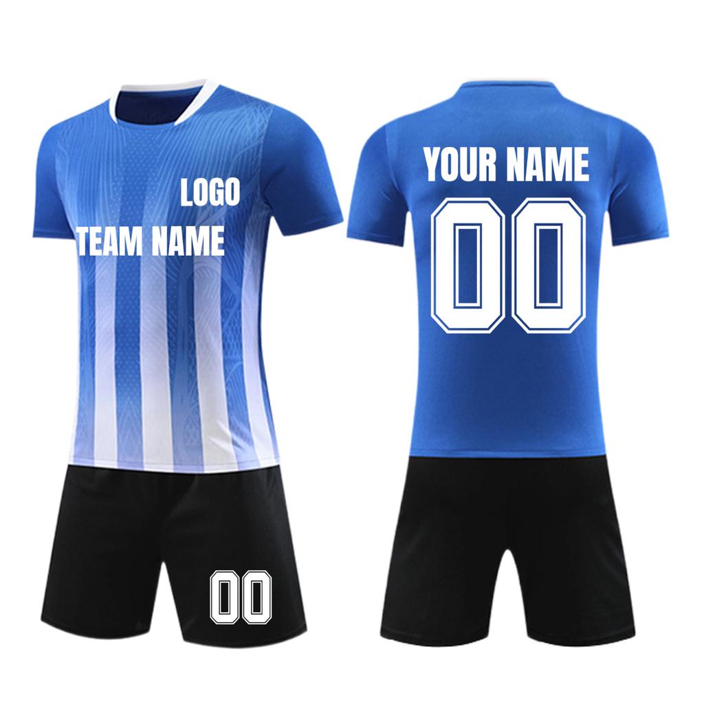 Personalised Shirts Kit Mens Girls With Name Number Custom Football Jerseys For Boys Training Suit