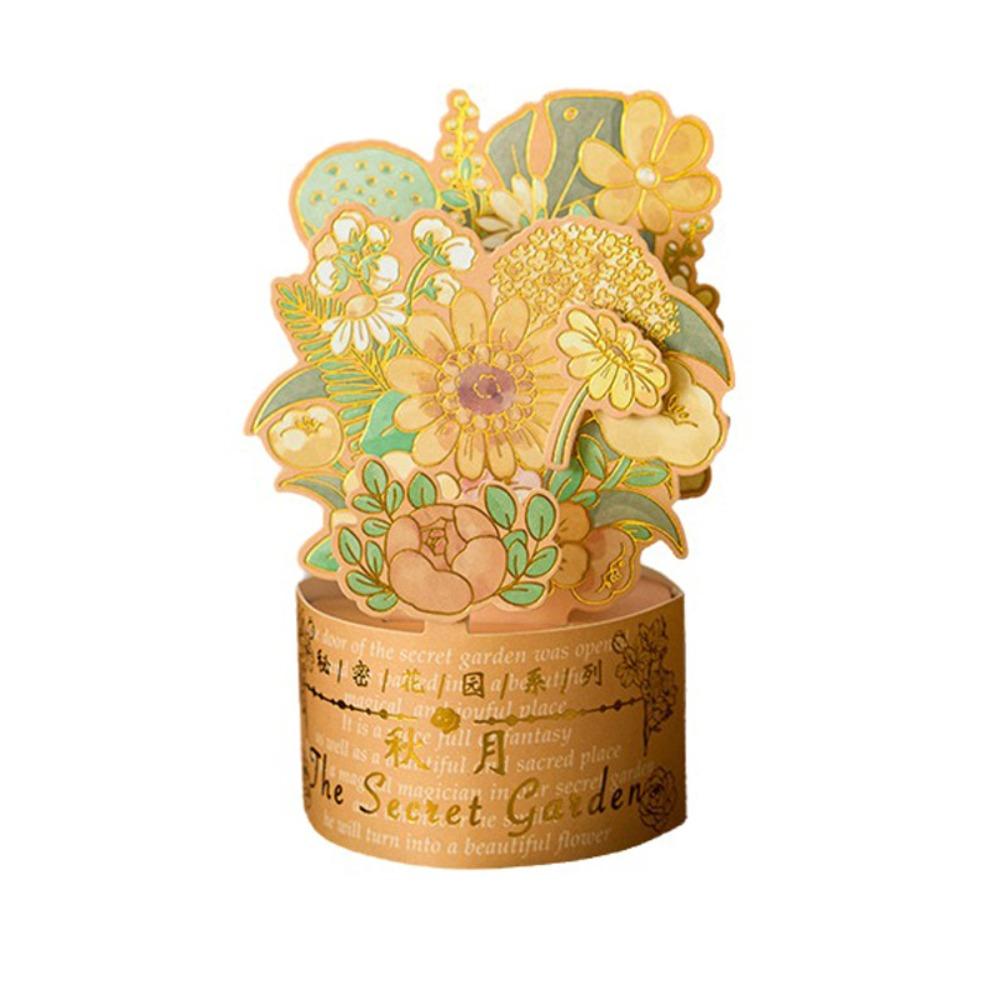 

Premium 3D Design Pop-Up Flower Card Flower Bouquet Pop-Up 3D Greeting Card Premium Quality Bouquet Card Graduation Ceremony