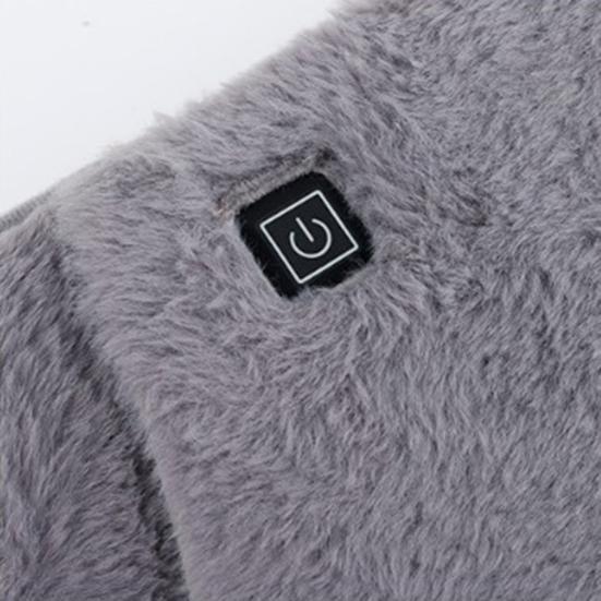 Electric Heated Belt for Waist And Back Adjustable Closure Soft Heating Strap with Hand-Warming Pockets 3 Heat Settings Waist Heat