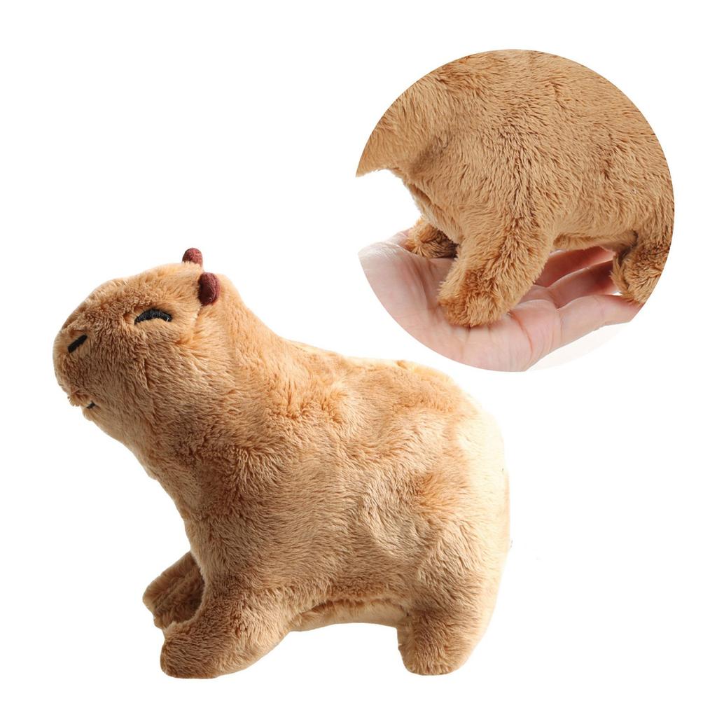 Capybara Plush Doll Cute Animal Simulated Stuffed Capybara Toy Doll for Kids Home Decoration