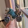 Medieval Jewelry Retro Heavy Industry Diamond Set Frog Prince Bicycle Brooch Accessories Pin Decoration
