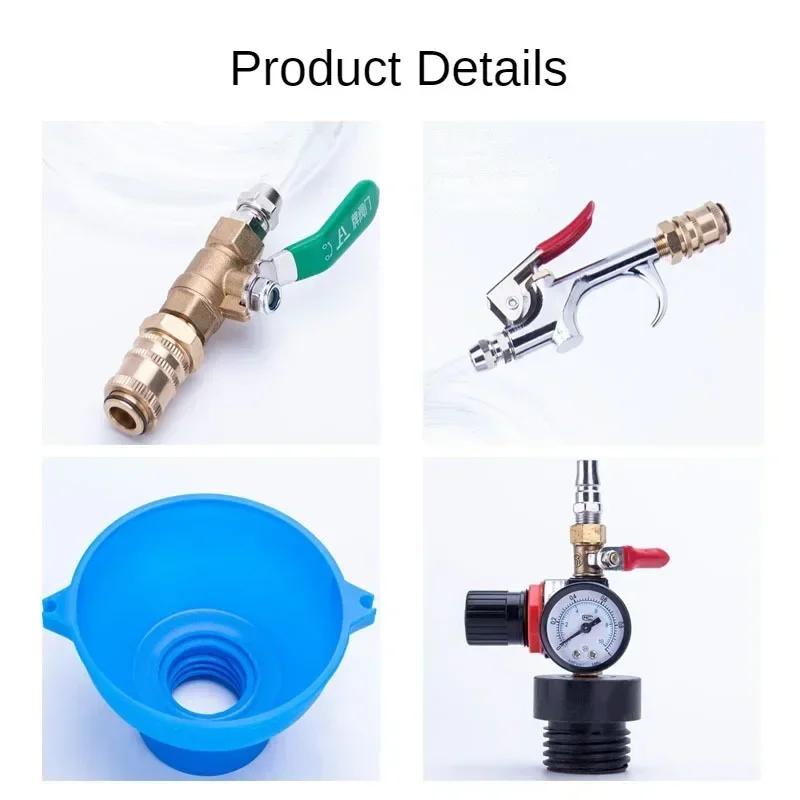 5L Pneumatic Filler Gear Transmission Fluid Tanker Car Gearbox Grease Injector Oil Tanker 3Second/Liter