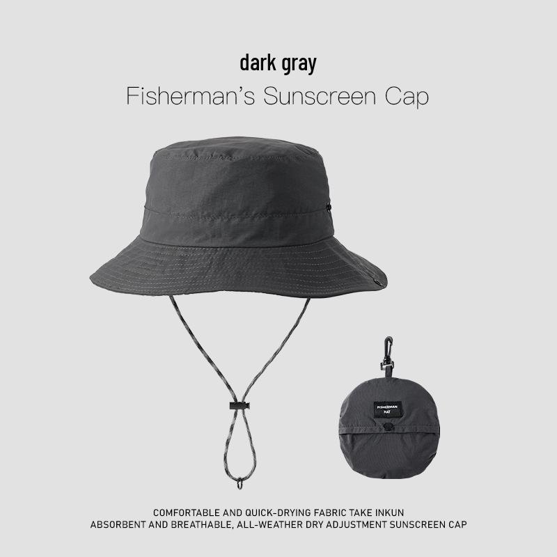 Men's UV Protection Wide Brim Waterproof Sun Hat for Fishing, Hiking, and Outdoor Activities