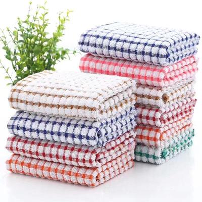 Paño de cocina de algodón con rejilla de color: 28x40cm, 23g, disponible en seis colores, alta calidad con diversas especificaciones.