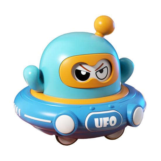 

Игрушка Машинка НЛО с инерционным приводом, детская мультяшная ракета, для малышей, мальчиков, девочек, развивающая, летающая тарелка, сувениры для вечеринки синий