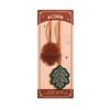 1 Piece Multi Functional Faux Leather Bookmark with Floral Patterns Page Number Marking Student Stationery Bookmarks