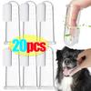 20-1PCS Silicone Pet Finger Toothbrush Cat Dog Silica Gel Tooth Brush Bad Breath Tartar Teeth Care Tools Pets Care Accessories