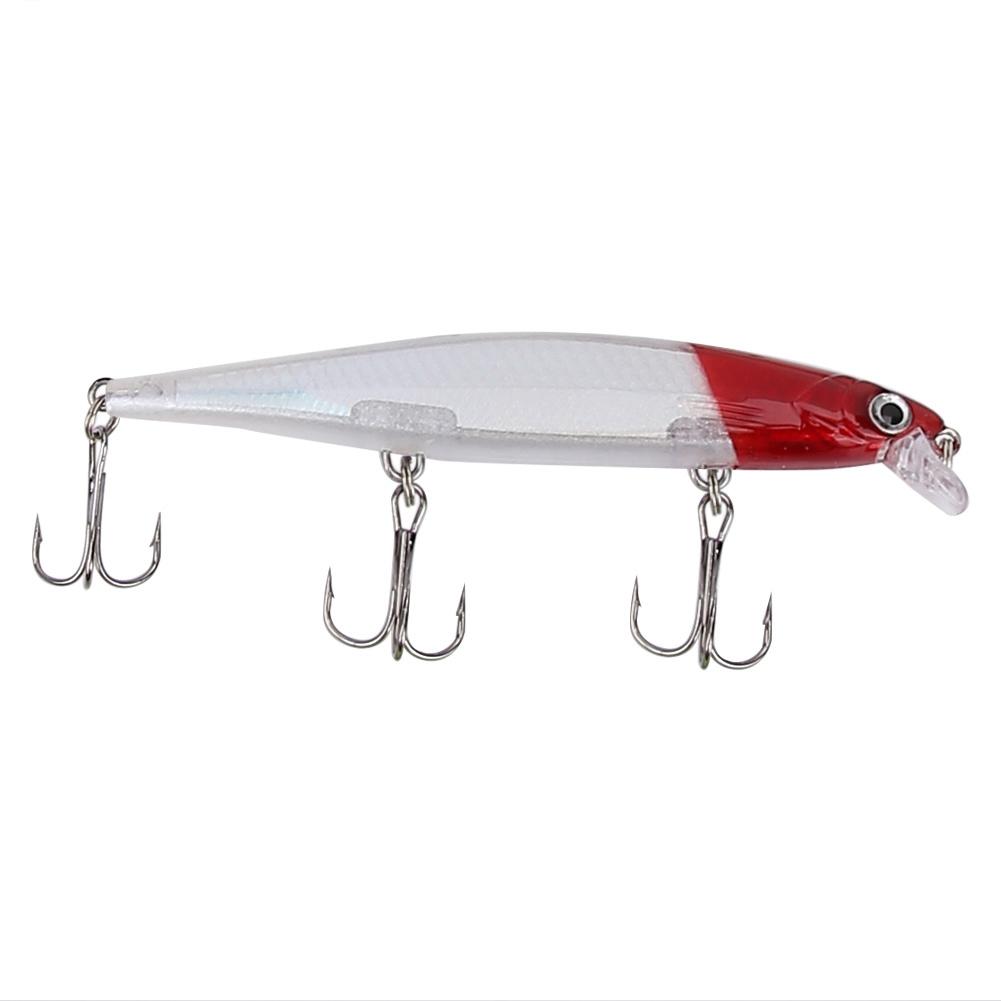 HENG JIA 11CM Vivid Lures Artificial Minnow Fishing Bait with Hooks