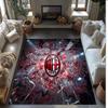 AC Mailand Bedruckter Flanell Teppich Rutschfest Weicher Polyester Boden Teppich Indoor Dekor Matte für Schlafzimmer Wohnzimmer Sofa Spielzimmer Heimdekoration