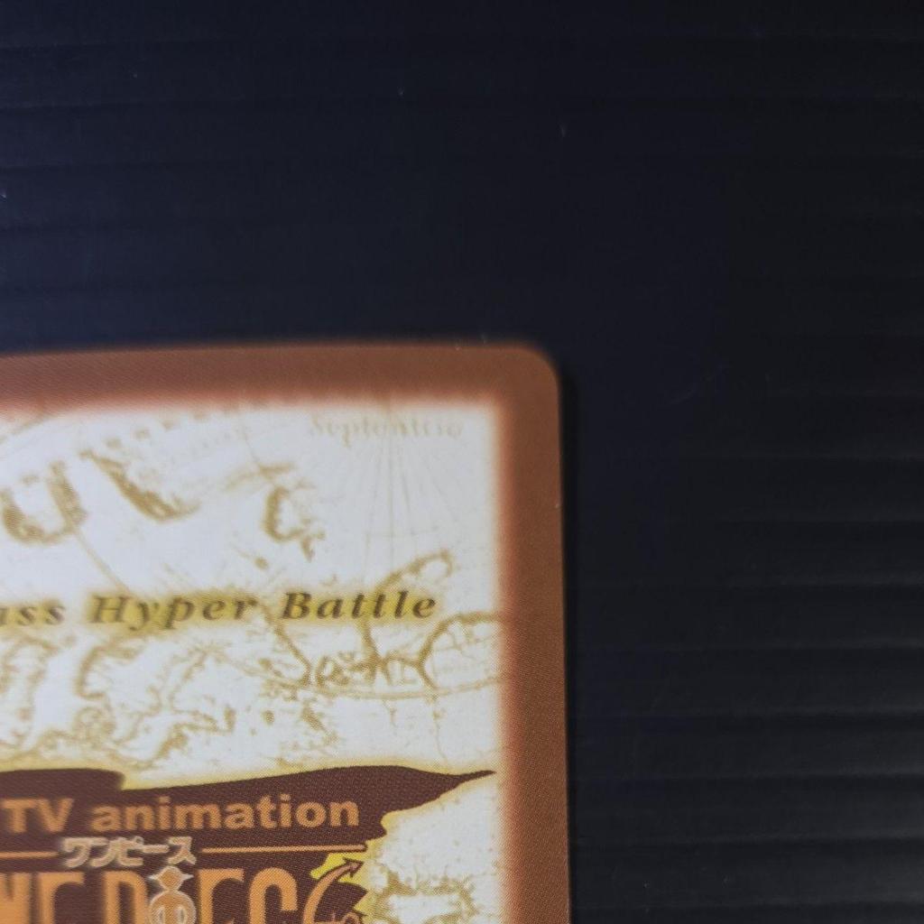 Used One Piece Hyper Battle H10 Luffy Pirates Long Road Kira Early Years Luffy Zoro Nami Sanji Carddass Old Card Old Back