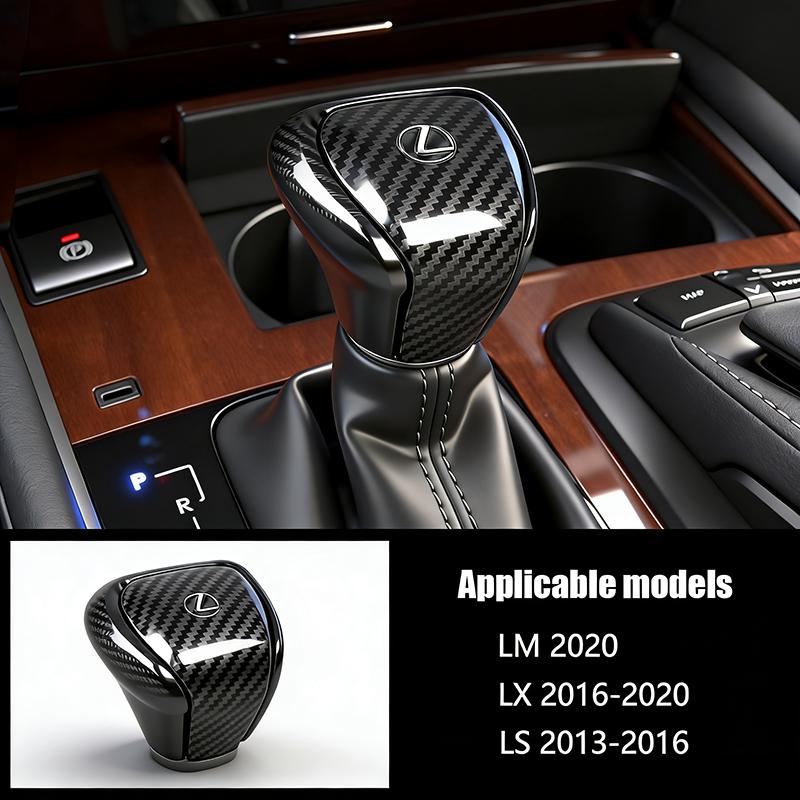 lexus Tapa Protectora de ABS para Palanca de Cambios de Coche Cubierta de Fibra de Carbono Para Lexus F SPORT ES RX NX LS UX LM LX GX LC RZ IS CT GS RC HS SC LBX