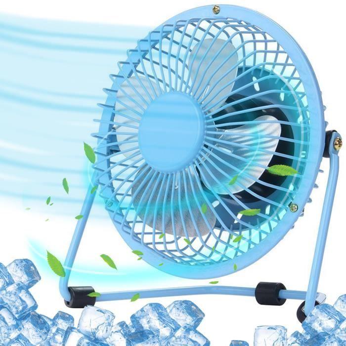 Mini Ventilateur - BOOLING - Métal Léger - Silencieux - USB-A - Pivotant 360°