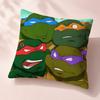Cartoon Teenage Mutant Ninja Turtles Cushion Cover Premium Reversible Pillow Cover in Dual Comfort Decor for Home  Car