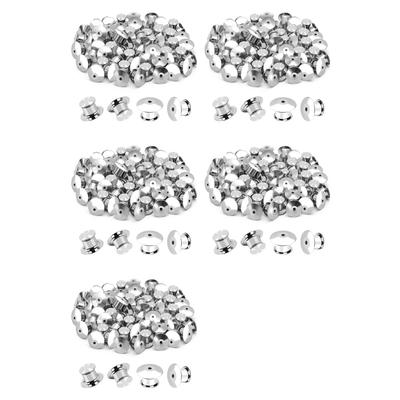 Multifunction 500PCS Locking Pin Back Locking Pin Retainer Buckle, Used For Locking The Back Of Metal Pin Of Brooch Enamel Lapel