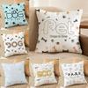 Animal Alphabet Pillow Case Anti-dustmite Invisible Zipper Sofa Bed