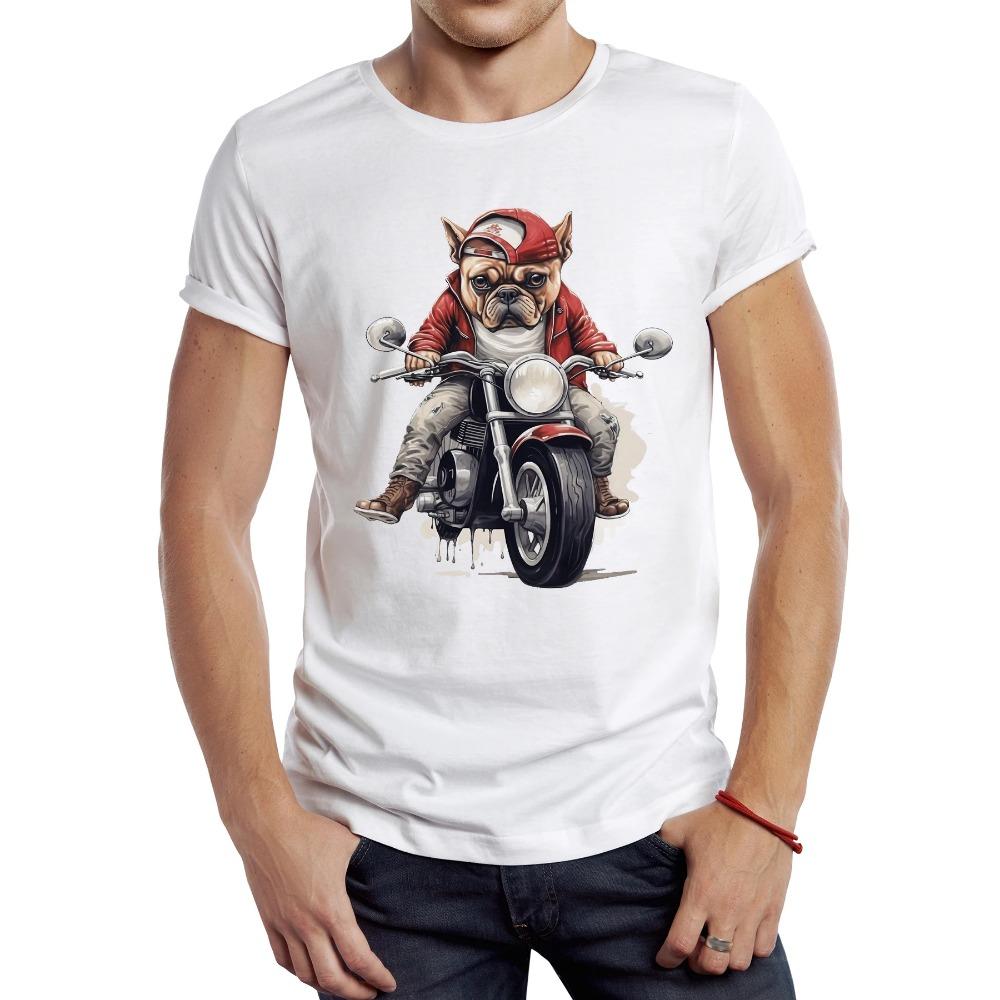 Vintage Dirty Motorcycle Men T Shirt Casual Cool Rider Male Tops Hipster Retro Motocross Printed Tee