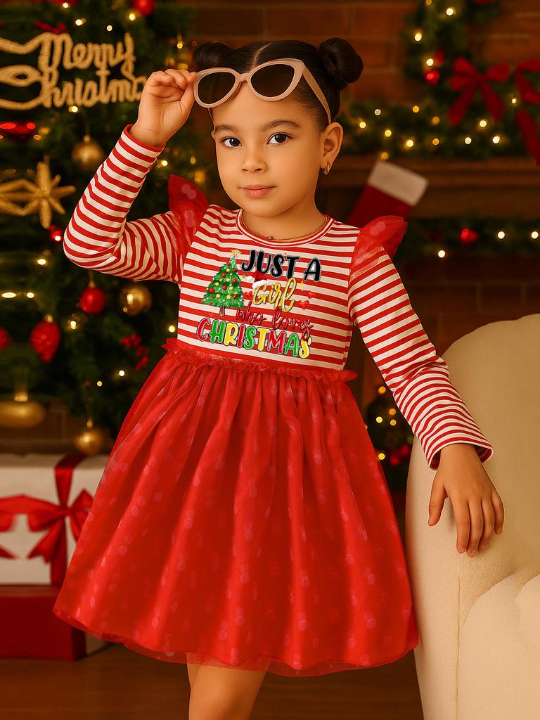 Cartoon Print Baby Dress