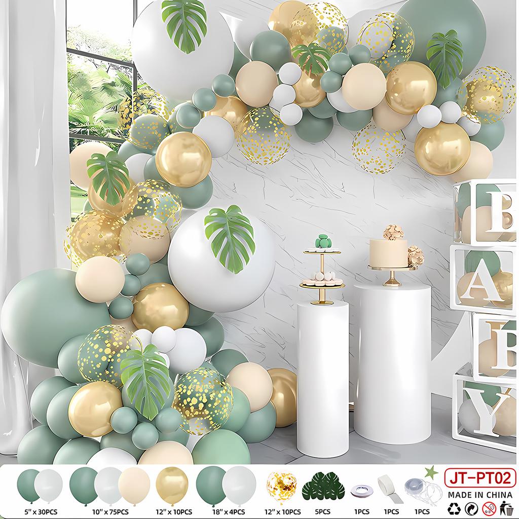 Birthday Balloon Arrangement Ornaments Party Package Set Premium Scene Supplies Anniversary Arch Balloon Chain