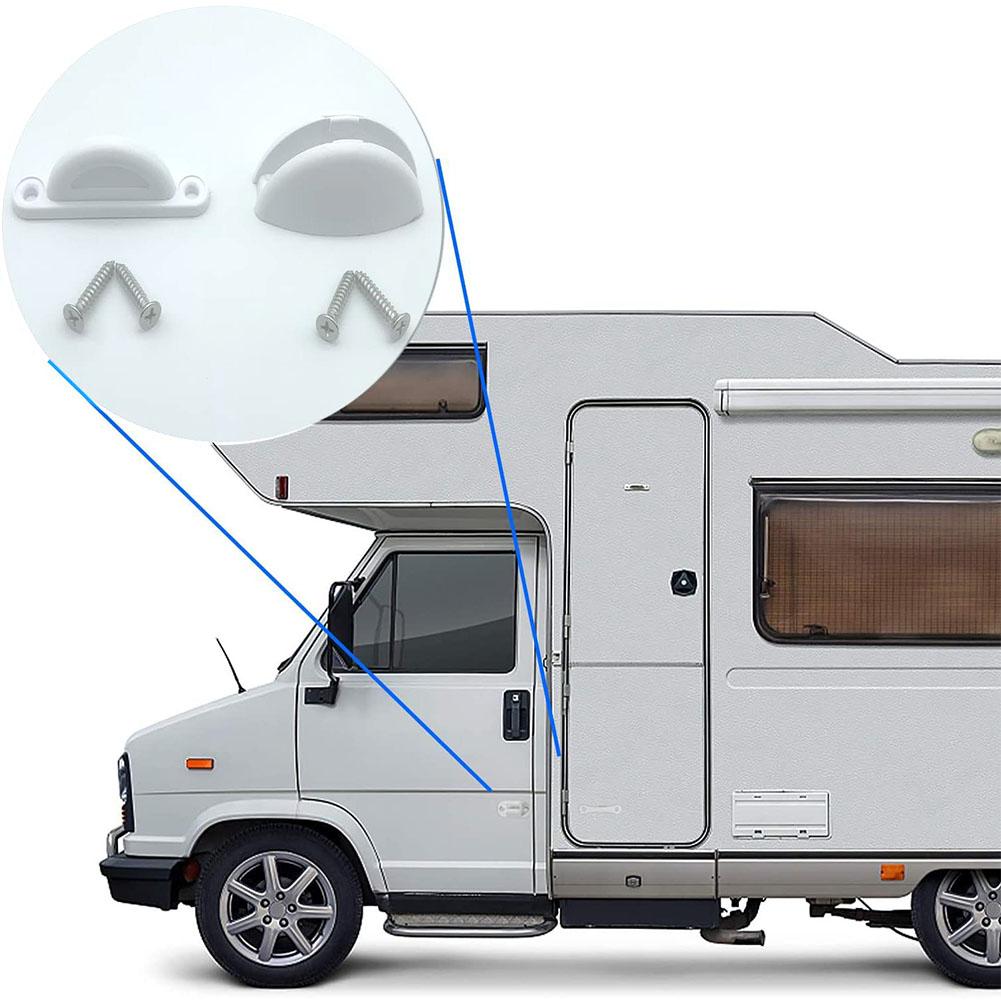 1 Pair Door Retainer Catch For Caravan Motorhome Boat Camper,Nylon Door Catch RV Limiters Door Stopper Clip Cabin Door Suction
