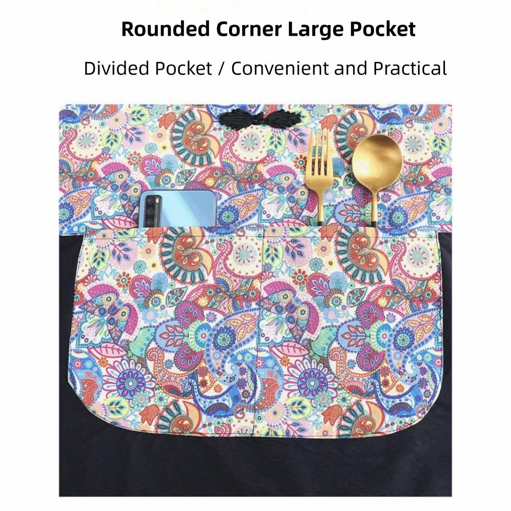 Large Pockets Cooking Apron Anti-fouling Kitchen Cooking Smock Catering Work Clothes  for Adult