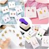 Metal Scrapbooking Paper Punch Earring Hole Puncher Children'S Hole Punch Cards Earring Card Punch