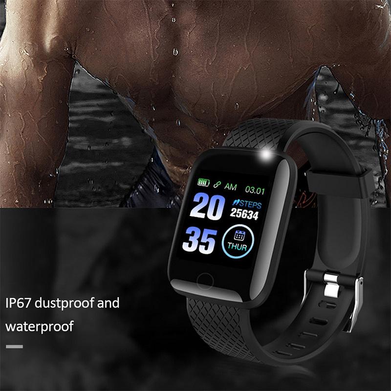 116 Plus Pulsera inteligente Pantalla a color Reloj Frecuencia cardíaca  Monitoreo de la presión arterial Seguimiento movimiento Ip67 Pulsera  impermeable comprar a buen precio — entrega gratuita, reseñas reales con  fotos — Joom