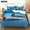 3D Jet Fighter Battle Plane  F-22 Bedding Sets Duvet Cover Set With Pillowcase Twin Full Queen King Bedclothes Bed Linen