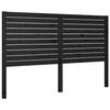 VidaXL Headboard Black 156x4x100 Cm Solid Pine Wood 819029