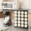 20-Slot Coffee Pods Holder Large Capacity Storage Rack for K Cups BPA-Free Coffee Capsule Display Cabinet for Countertop Drawer