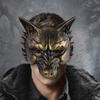 Half Face Halloween Mask Animal Cosplay Mask Punk Masquerade Mask  Men