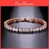Simple Yet Elegant Copper Bracelet With Zircon Stones For Ladies