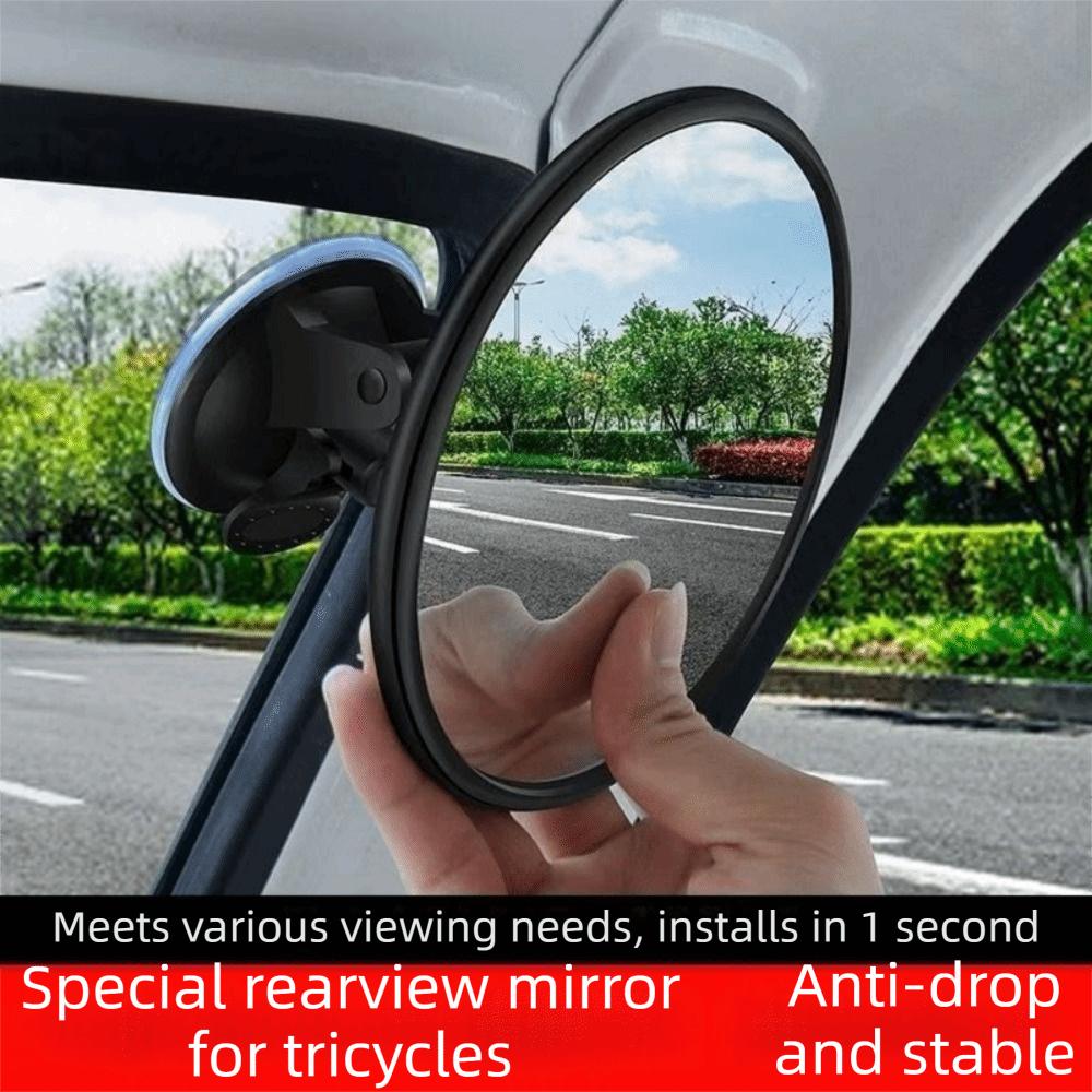 360 Degree Rotation Blind Spot Mirror 11/12.5cm Rearview Convex Mirror Parking Assistance