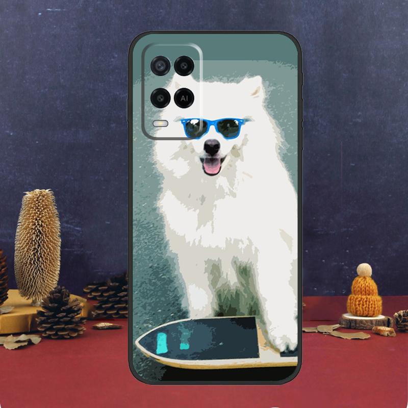 

Чехол для щенка самоеда для Oppo A5 Pro A6 A15 A18 A38 A58 A78 A98 A54 A74 A94 A17 A57 A80 A60 A40 A16 A76 A96 OPPO A54 4G