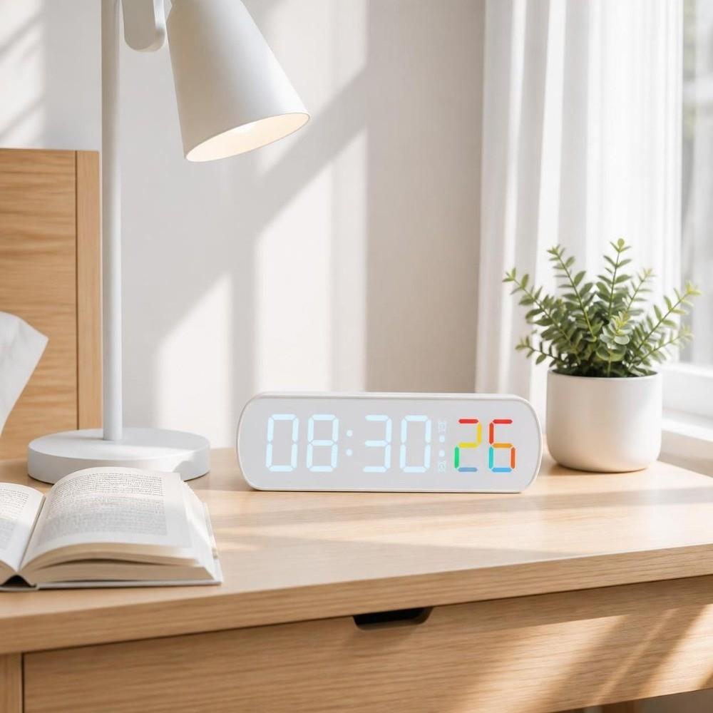 Large Display Digital Desktop Clock Temperature Sensor LED Clock Digital Alarm Clock Home Decor