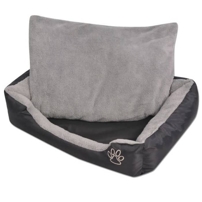 Lit pour chiens - vidaXL - Taille XXL - Noir - Rembourré - Antidérapant