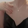 Exquisite Zinc Zinc Alloy Pearl Necklace Irregular Shell Jewelry Women Clavicle Necklace Korean Style Pendant