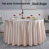 Premium Satin Hotel Tablecloth for Dining, Restaurant, Banquet, or Round Tables - Modern Minimalist Design