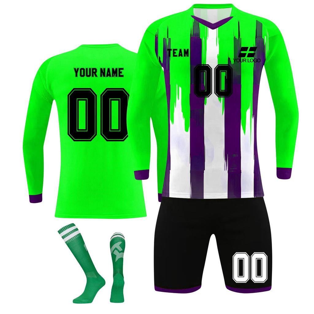 Kişiselleştirilmiş Gömlek Seti Erkek Kız İsim Numarası ile Özel Futbol Formaları Erkek Eğitim Takım Elbise