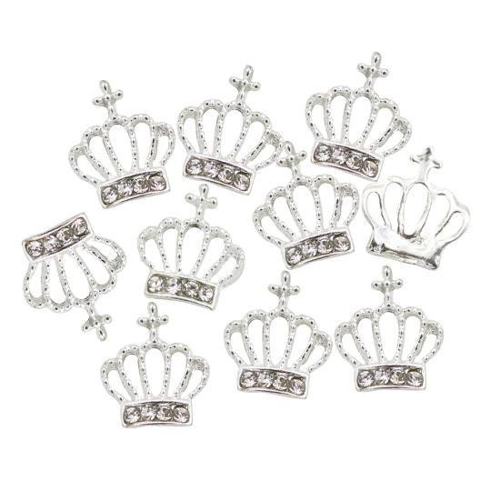 3D Alloy Rhinestones Crown Shape Nail Art Tips Glitters Beads DIY Decorations