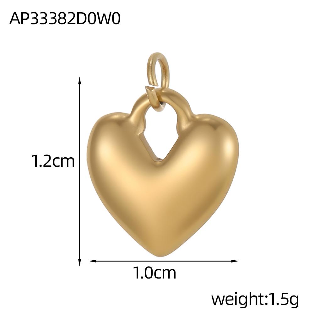 3PCS/LOT CARLIDANA Gold Plated Stainless Steel Charms Bow Knot Star Cross Butterfly Rose Heart Pendants DIY Jewelry